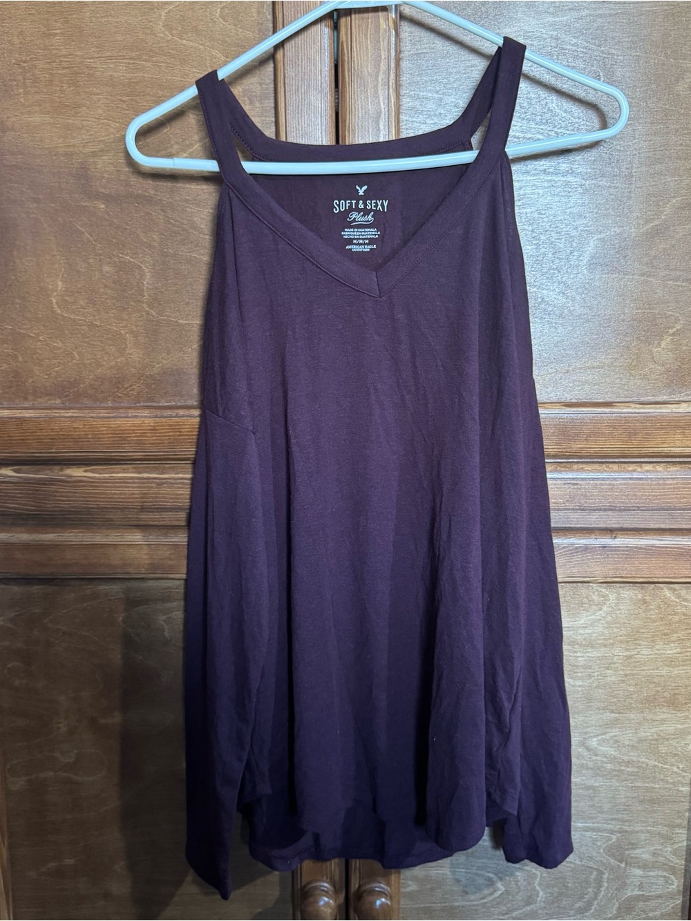 Soft & Sexy Purple V-Neck Tank Top